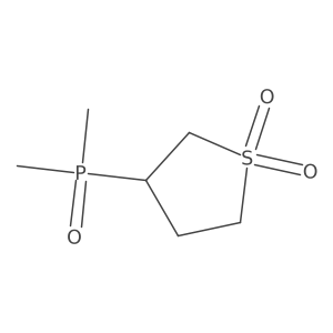 3-(Dimethylphosphoryl)-1lambda6-thiolane-1,1-dione Structure