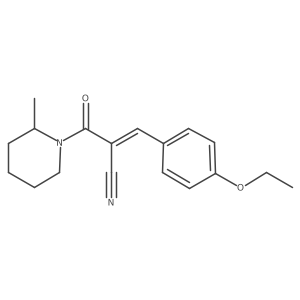 3-(4-Ethoxyphenyl)-2-(2-methylpiperidine-1-carbonyl)prop-2-enenitrile结构式