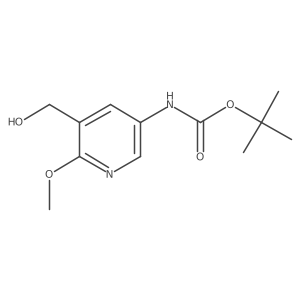 tert-butyl N-[5-(hydroxymethyl)-6-methoxypyridin-3-yl]carbamate Structure