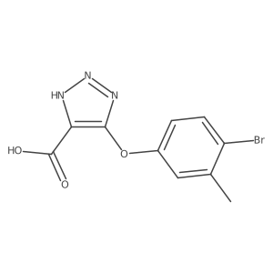 4-(4-bromo-3-methylphenoxy)-1H-triazole-5-carboxylic acid Structure