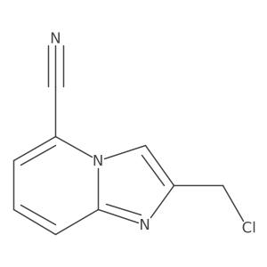 2-(chloromethyl)Imidazo[1,2-a]pyridine-5-carbonitrile结构式