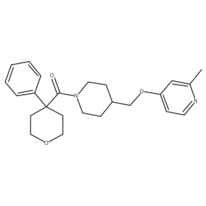 2-Methyl-4-{[1-(4-phenyloxane-4-carbonyl)piperidin-4-yl]methoxy}pyridine Structure