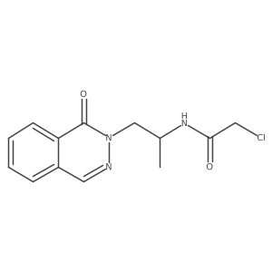 2-Chloro-N-[1-(1-oxophthalazin-2-yl)propan-2-yl]acetamide Structure