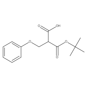 2-(Tert-butoxycarbonyl)-3-phenoxypropanoic acid结构式