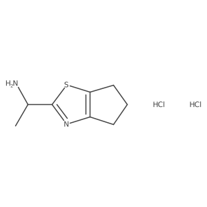 1-{4H,5H,6H-cyclopenta[d][1,3]thiazol-2-yl}ethan-1-amine dihydrochloride Structure