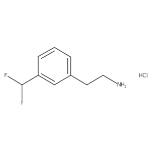 2-[3-(Difluoromethyl)phenyl]ethanamine;hydrochloride Structure