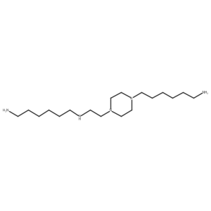 6-(4-{2-[(6-Aminohexyl)amino]ethyl}piperazin-1-yl)hexan-1-amine Structure