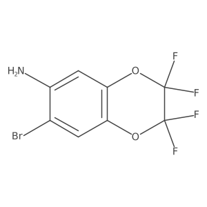 6-Amino-7-bromo-2,2,3,3-tetrafluoro-1,4-benzodioxane Structure