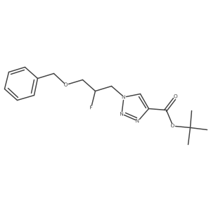 (R)-Tert-butyl 1-(3-(benzyloxy)-2-fluoropropyl)-1H-1,2,3-triazole-4-carboxylate结构式