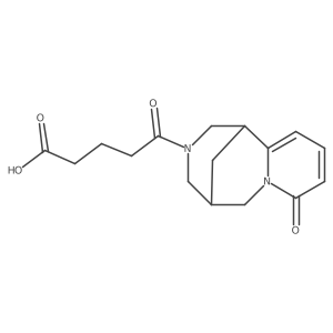 5-oxo-5-[(1R,9S)-6-oxo-7,11-diazatricyclo[7.3.1.02,7]trideca-2,4-dien-11-yl]pentanoic acid Structure