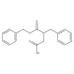 2-{[(Benzyloxy)carbonyl][(pyridin-4-yl)methyl]amino}acetic acid结构式