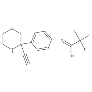 3-Ethynyl-3-phenylmorpholine,trifluoroaceticacid结构式