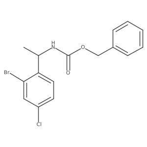 benzyl N-[(1S)-1-(2-bromo-4-chlorophenyl)ethyl]carbamate Structure