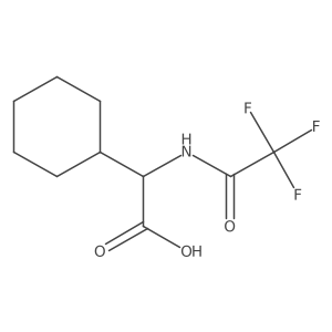 (2R)-2-cyclohexyl-2-(trifluoroacetamido)acetic acid结构式