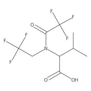 (2S)-3-methyl-2-[2,2,2-trifluoro-N-(2,2,2-trifluoroethyl)acetamido]butanoic acid Structure