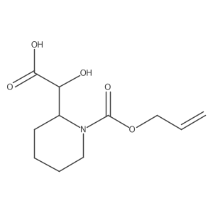 2-Hydroxy-2-{1-[(prop-2-en-1-yloxy)carbonyl]piperidin-2-yl}acetic acid结构式