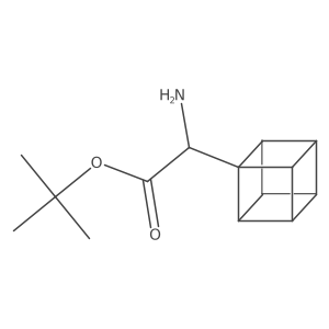 Tert-butyl 2-amino-2-(cuban-1-yl)acetate结构式