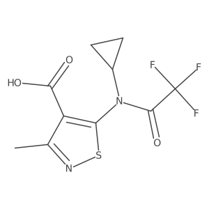 5-(N-cyclopropyl-2,2,2-trifluoroacetamido)-3-methyl-1,2-thiazole-4-carboxylic acid Structure