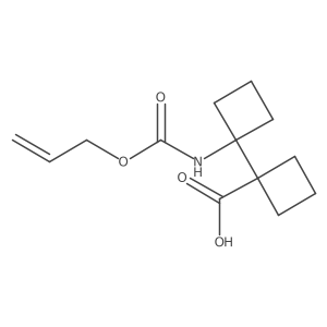 1'-{[(Prop-2-en-1-yloxy)carbonyl]amino}-[1,1'-bi(cyclobutane)]-1-carboxylic acid结构式