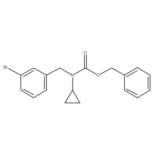 benzyl N-[(3-bromophenyl)methyl]-N-cyclopropylcarbamate Structure