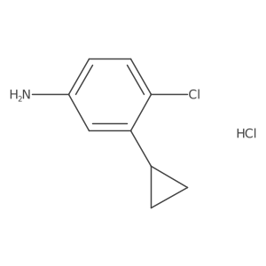 4-Chloro-3-cyclopropylaniline hydrochloride Structure