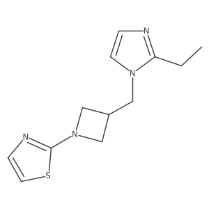 2-{3-[(2-ethyl-1H-imidazol-1-yl)methyl]azetidin-1-yl}-1,3-thiazole Structure