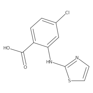 4-Chloro-2-[(1,3-thiazol-2-yl)amino]benzoic acid Structure