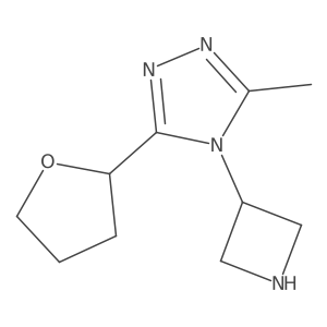 4-(Azetidin-3-yl)-3-methyl-5-(tetrahydrofuran-2-yl)-4H-1,2,4-triazole Structure