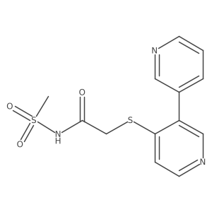 2-([3,3'-Bipyridin]-4-ylthio)-N-(methylsulfonyl)acetamide Structure