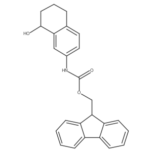 (9H-fluoren-9-yl)methyl N-(8-hydroxy-5,6,7,8-tetrahydronaphthalen-2-yl)carbamate Structure