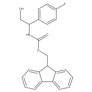 (9H-fluoren-9-yl)methyl N-[1-(4-fluorophenyl)-2-hydroxyethyl]carbamate Structure