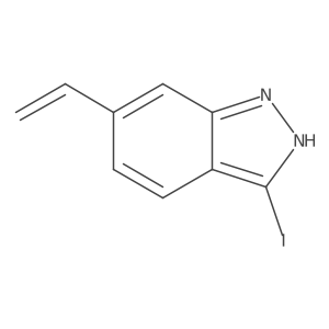 6-Ethenyl-3-iodo-1H-indazole结构式