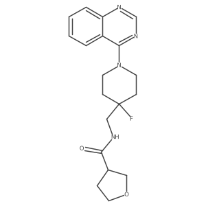 N-{[4-fluoro-1-(quinazolin-4-yl)piperidin-4-yl]methyl}oxolane-3-carboxamide Structure