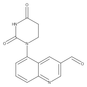 5-(2,4-Dioxo-1,3-diazinan-1-yl)quinoline-3-carbaldehyde Structure