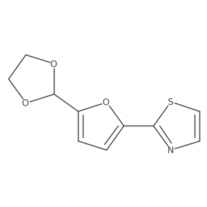 2-[5-(1,3-Dioxolan-2-yl)furan-2-yl]-1,3-thiazole结构式