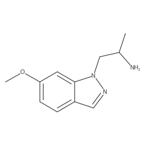 2-(6-Methoxy-indazol-1-yl)-1-methyl-ethylamine Structure