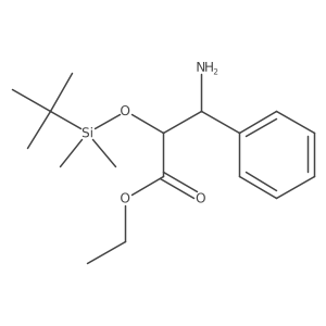 ethyl (2R,3R)-3-amino-2-(t-butyldimethylsilanyloxy)-3-phenylpropionate结构式