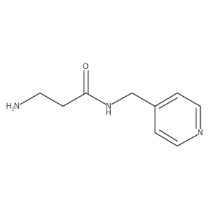 3-amino-N-(pyridin-4-ylmethyl)propanamide结构式