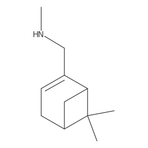 ({6,6-Dimethylbicyclo[3.1.1]hept-2-en-2-yl}methyl)(methyl)amine结构式