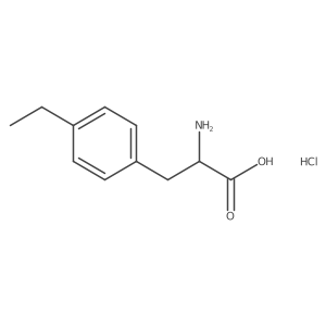(S)-2-Amino-3-(4-ethylphenyl)propanoic acid HCl Structure