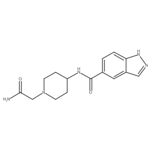 N-[1-(2-Amino-2-oxoethyl)-4-piperidinyl]-1H-indazole-5-carboxamide Structure