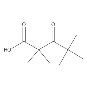 2,2,4,4-Tetramethyl-3-oxopentanoic acid结构式