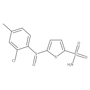 2-Thiophenesulfonamide,5-[(2-chloro-4-methylphenyl)sulfinyl]- Structure