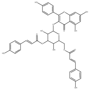 3a(2)a(2),6a(2)a(2)-Di-O-(E)-p-coumaroyltrifolin结构式