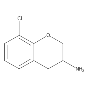 8-Chloro-3,4-dihydro-2H-1-benzopyran-3-amine结构式