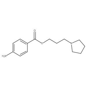 1-Pyrrolidinepropanol, 1-(4-aminobenzoate) Structure