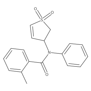 N-(1,1-dioxido-2,3-dihydrothien-3-yl)-2-methyl-N-phenylbenzamide结构式