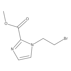 methyl 1-(2-bromoethyl)-1H-imidazole-2-carboxylate结构式