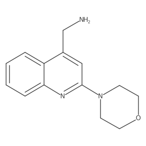 2-(4-Morpholinyl)-4-quinolinemethanamine结构式