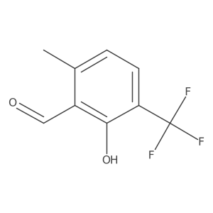 2-Hydroxy-6-methyl-3-(trifluoromethyl)benzaldehyde结构式